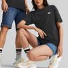 New PUMA Set-in Sleeve T-Shirt Unisex Black 620730-01