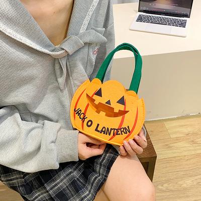 Halloween Candy Bag Pumpkin Bag Ghost's Day Handheld Sugar Bag Holiday Party Decoration