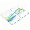 Durable and Stylish Glass Boards with Abstract Lines Pattern 2x30x52 Cm