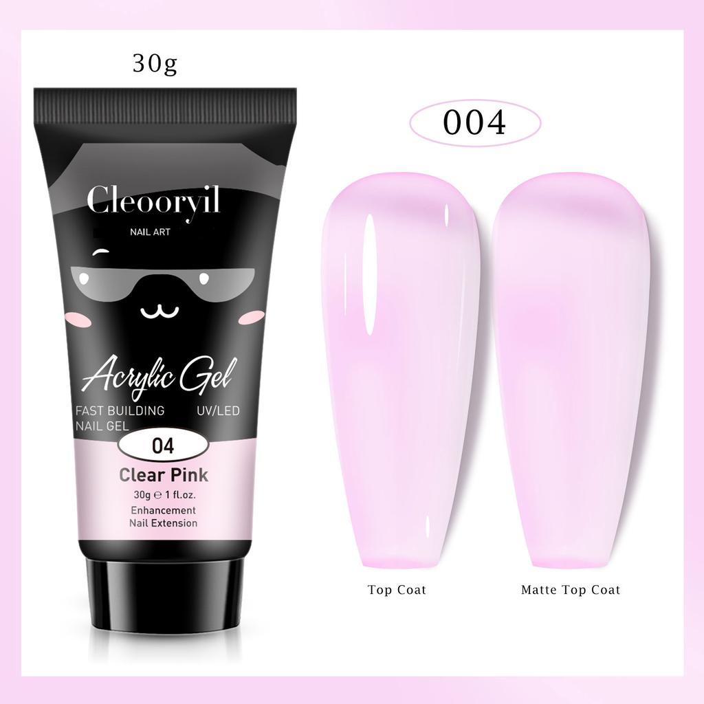 Colla per Estensione Nail Art UV Solida Senza Vassoio di Carta Estensione Rapida Modello di Cristallo Colla per Fototerapia Unghie Colla di Cristallo 15ml
