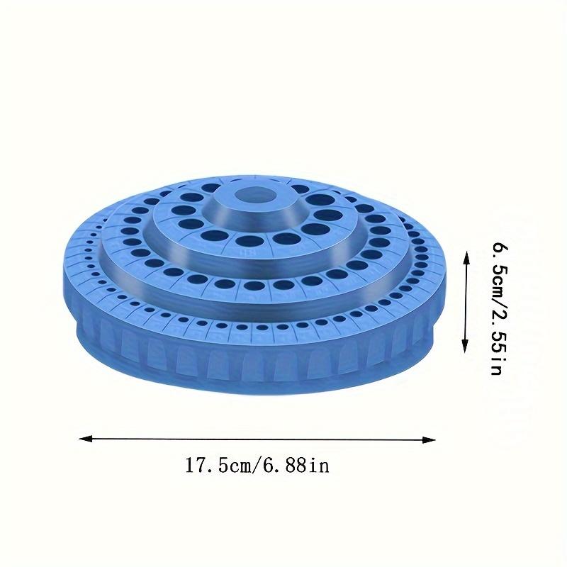 1pc Hardened Drill Bit Storage Box, Tap Milling Cutter Grinding Head, Rotatable Parts Box, Storage Accessories Tool Rack Box