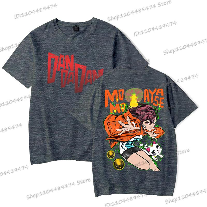 Dandadan Momo Ayase Tričko Cosplay Komiksové Dárky Exkluzivní Tričko Pánské Dámské Módní Kulatý Výstřih Oboustranný Dandadan Topy Trička