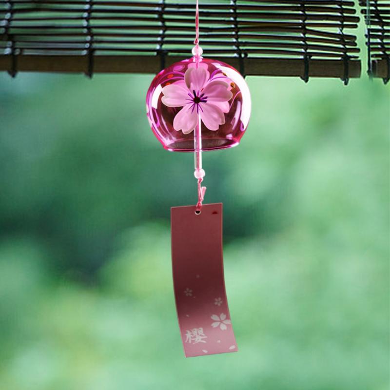 Japanese Wind Bell Japan Wind Chimes Handmade Glass Furin Home Decors Spa Kitchen Office Decor exquisite  Japanese wind chimes