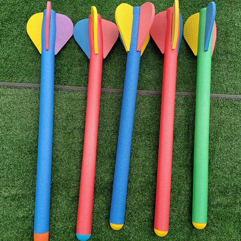 Soft Javelin Throw & Torpedo Relay Set with Whistle - Athletic Mat & Hurdles