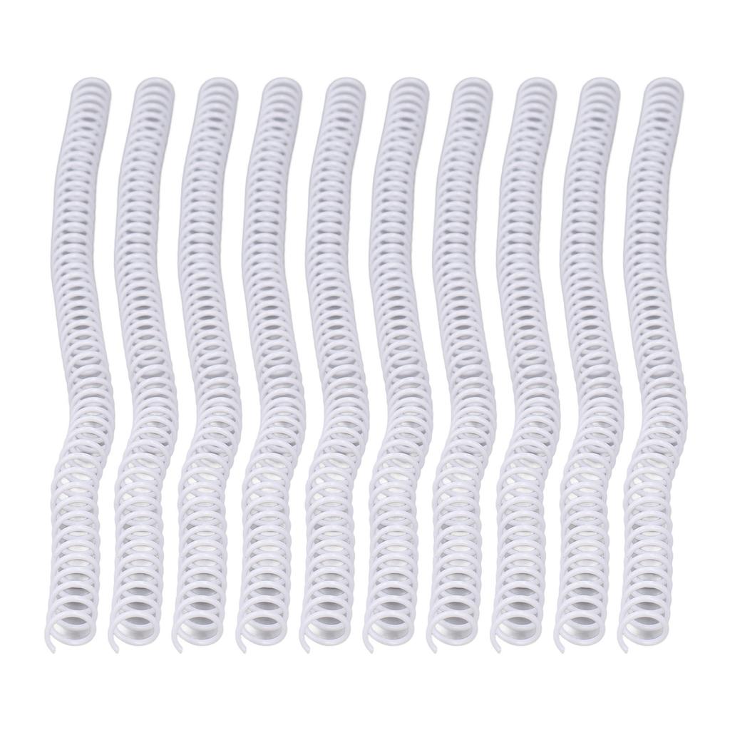 100Pcs Spiral Binding Coils Plastic Dia 9.5mm 3Celsius8in 48 Teeth 4:1 Ratio 75 Sheet Capacity for   Paper