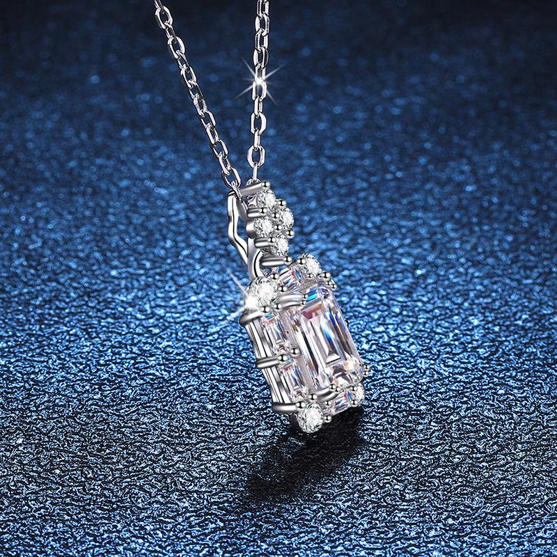 New 925 Sterling Silver Necklace 5A Zircon High Quality Fashion Jewelry For Women Chain Wedding Birthday Party GiftGood product