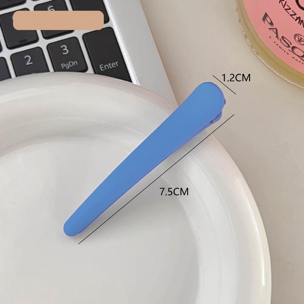 2PCS Ins Wind Hair Clip Frosted Duck Beak Clip Edge Clip Bangs Clip Simple Women's Seamless Hair Clip Korean Hair Accessories Clip