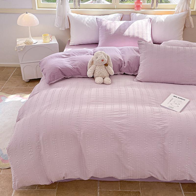 100% skin-friendly bedding sheets, pillowcases, quilt covers, four-piece sets, three-piece sets.