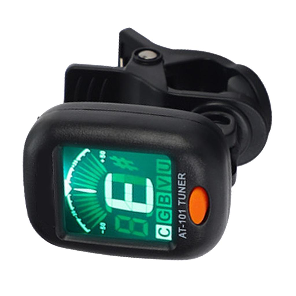 Clip On Tuner LCD Dual Color Display Tuner Electric Bass Ukulele Acoustic Guitar Tuning Accessory