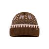 Big head circumference fashion versatile ear protection wool hat autumn and winter new retro jacquard Merad Fair Island knitted hat