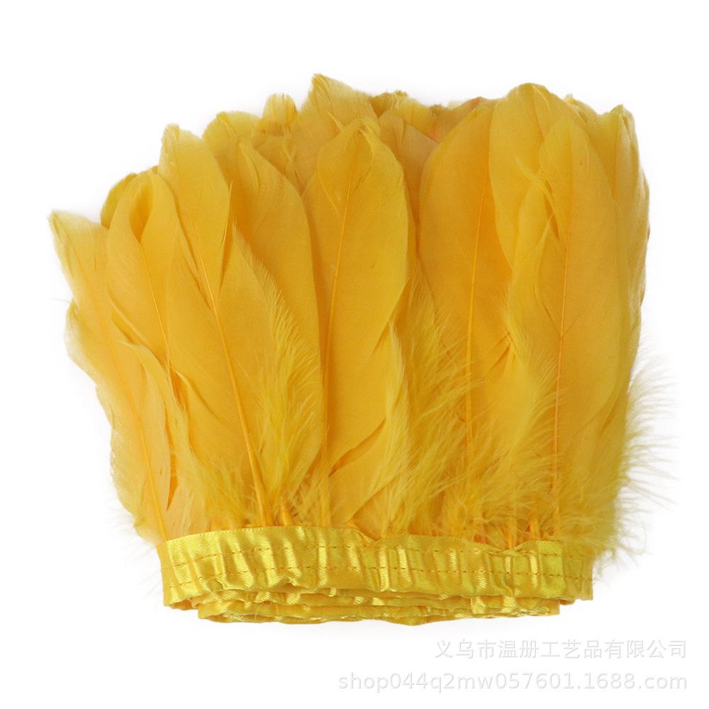 Natural Color Goose Feather Big Floating Cloth Edge Clothing Accessories 2 Meters A Pack Of Feather Cloth Belt Diy New