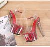Women's Transparent Crystal Shoes Summer Super High Heels Stiletto Platform Wedding Shoes 181 Series 17cm Heel 7cm Platform LFD
