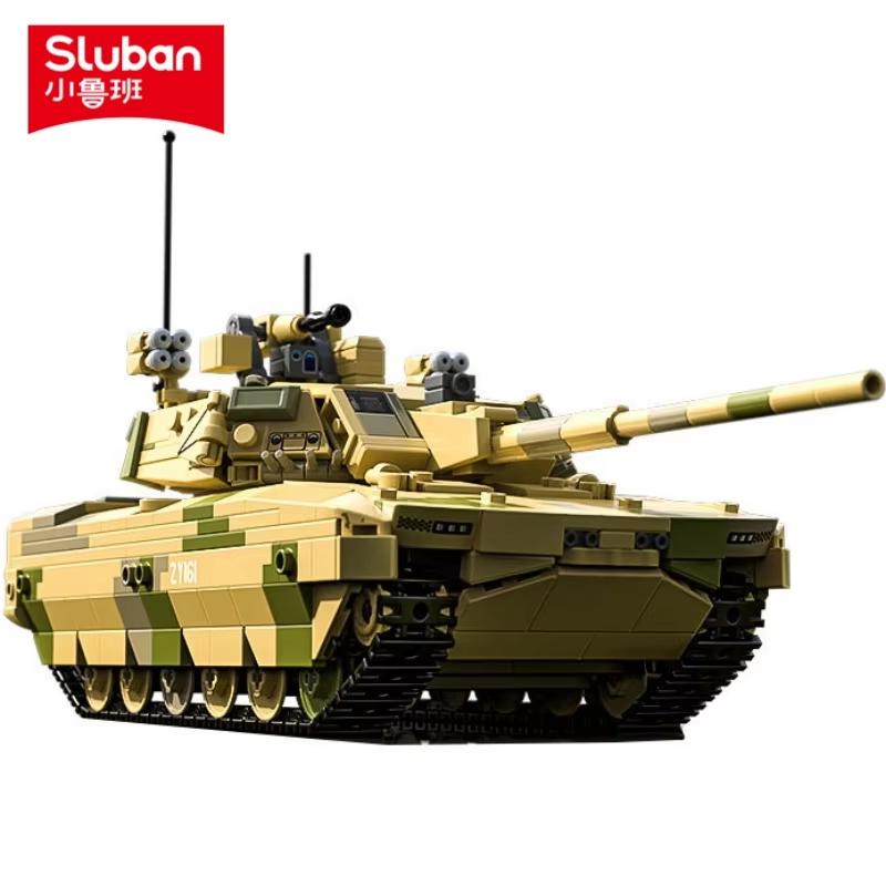 Sluban Military Construction Blocks Tank Models & Airborne Early Warning Aircraft Educational Construction Blocks Set Present For Young Boys
