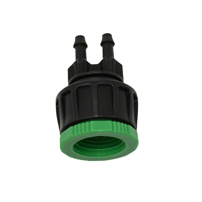 Garden Hose 1/4" To 1/2" 3/4" Female 1/2-Way Tap Y Connector Irrigation 4/7 Faucet Hose Coupler Adapter 1PCS
