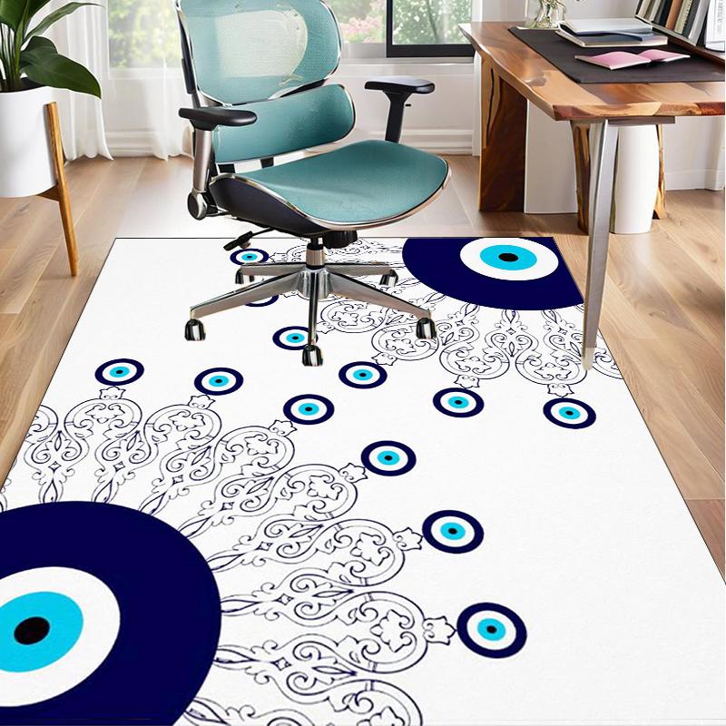 Eyes Pattern Design Art Office Rug Chair Mat, Entryway Carpet, Suitable for Front Door, Bedroom, Living Room, Desk, Holiday Gift