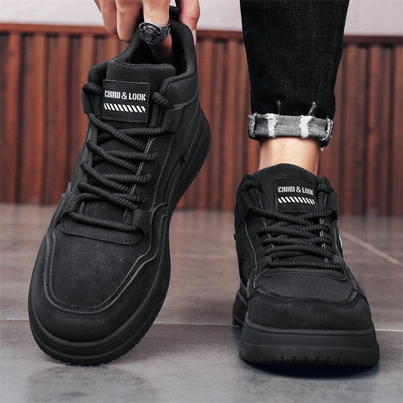 2024 Retro Casual Shoes High Top Men's Vulcanized Board Shoes Platform Sneakerss Male Comfortable Outdoor Sports Tennis Shoes