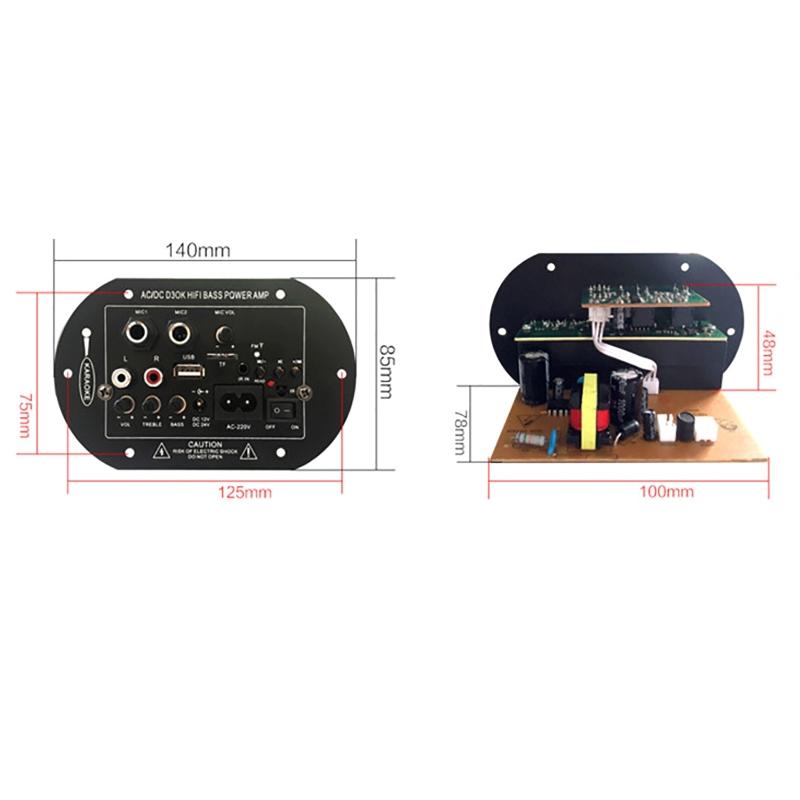 Amplifier Board with Optical Fiber 300W Subwoofer Home Theater Amplifiers Audio Bluetooth AMP USB FM Radio TF Player for Speaker