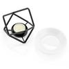 Aromatherapies Diffuser Wax Melt Burners with Ceramics Bowl Metal Tealight Holder Rack for Enhancing Home Aesthetic