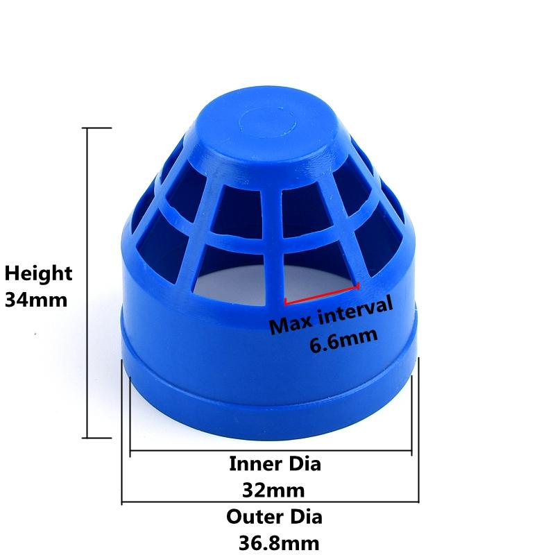 

1-10PCS PVC Blue Vent Cap Aquarium Permeable Seafood pool Overflow Pipe Cap Fittings Filter Isolation Fish Tank Pipe Fittings 1pc