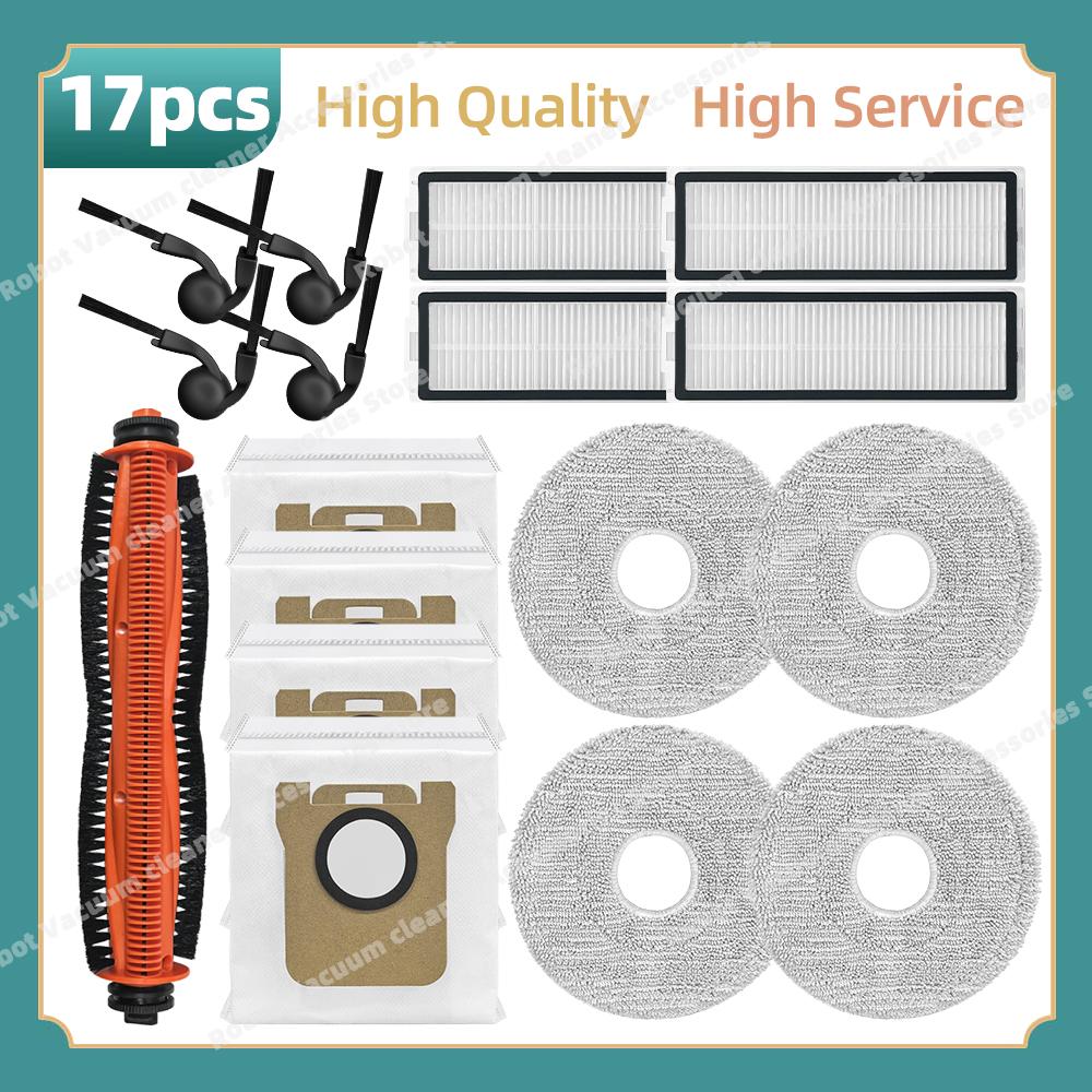 Fit For Xiaomi Robot Vacuum 5 / OV31GL, Xiaomi Robot Vacuum 5 Pro / OV21GL Replacement Parts Main Side Brush Filter Mop Cloth