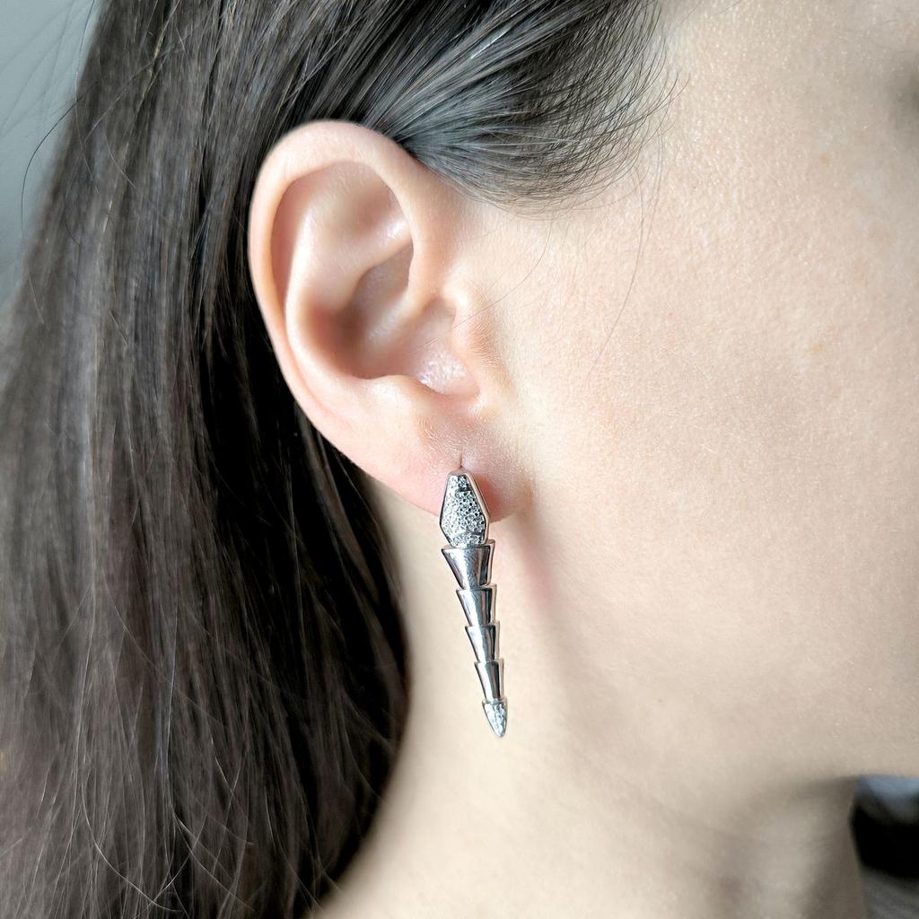 Silver Earrings with Cubic Zirkonia (2176534)