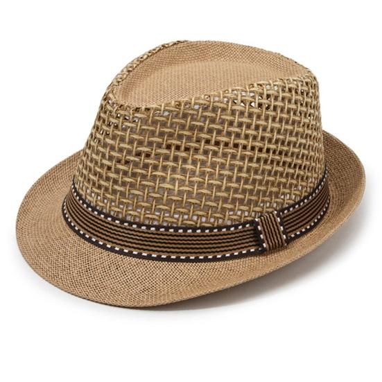 Jazz Hat Hollow Design Breathable Summer Sun Protection Hat with Ribbon Decor Wide Brim Straw Hat Outdoor Cycling Versatile Headwear
