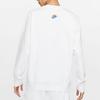 Nike Contrast Logo Embroidered Pullover Sweatshirt Men Tops White DJ6915-100