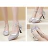 Waltz Modern Ballroom Dancing Shoes Women Close Toe Tango Salsa Latin Dance Shoes Heel 5.5cm