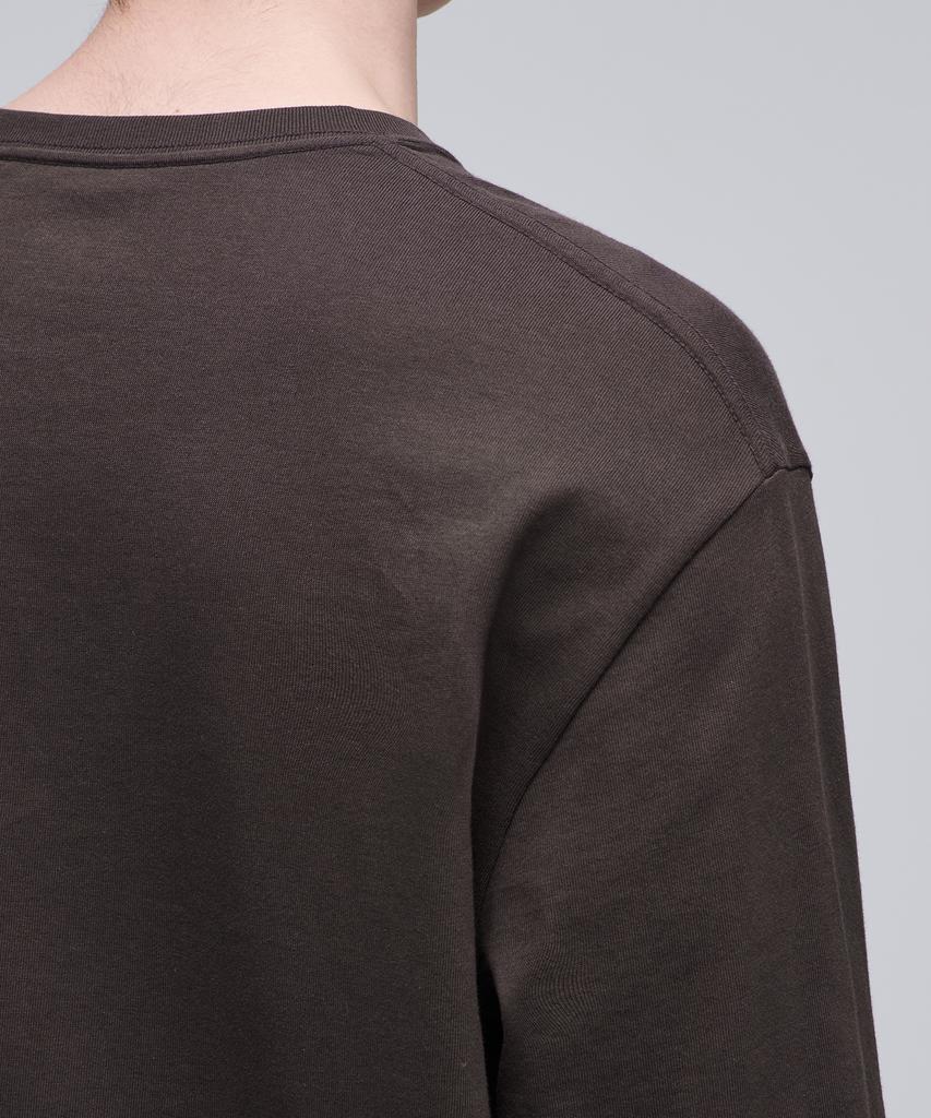 MUSINSA STANDARD Basic Long Sleeve T-Shirt [Dark Brown]