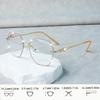 Elegant Rhinestone-Adorned No-Frame Reading Glasses - Lightweight, Comfortable, and Easy To Wear, +1.0 To +4.0