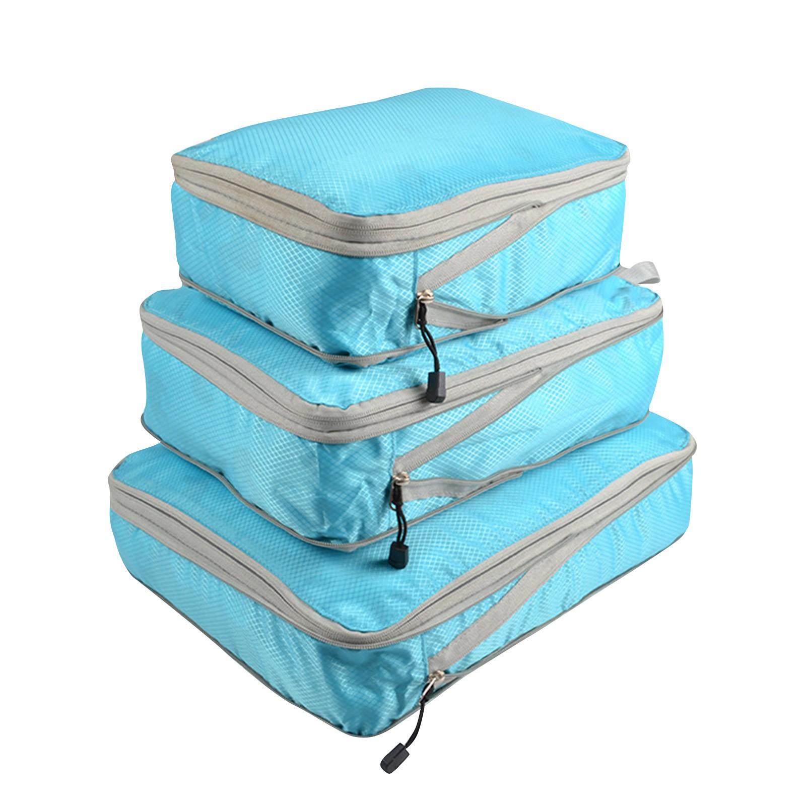 Дорожные кубики упаковочные сумки набор водонепроницаемые компрессионные сумки на молнии дорожные аксессуары One Size 1939₽