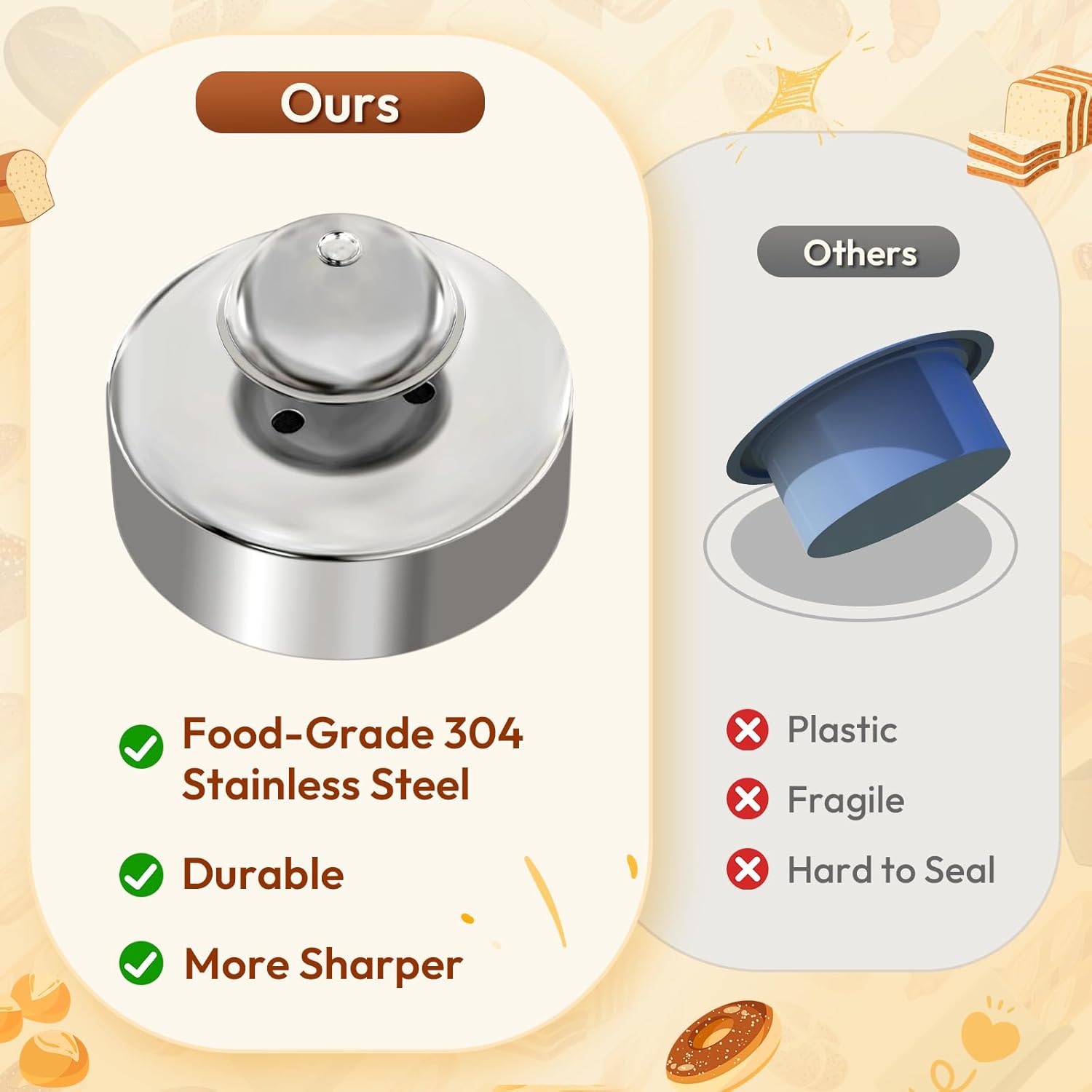 Sandwich Cutter, Sandwich Cutter and Sealer, Sandwich Maker, Peanut Butter and Jelly Sandwiches Tool/PBJ Cutter, Sandwich Maker for Kids, for