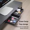 Luwei Monitor Riser with USB Hub and Storage Drawer