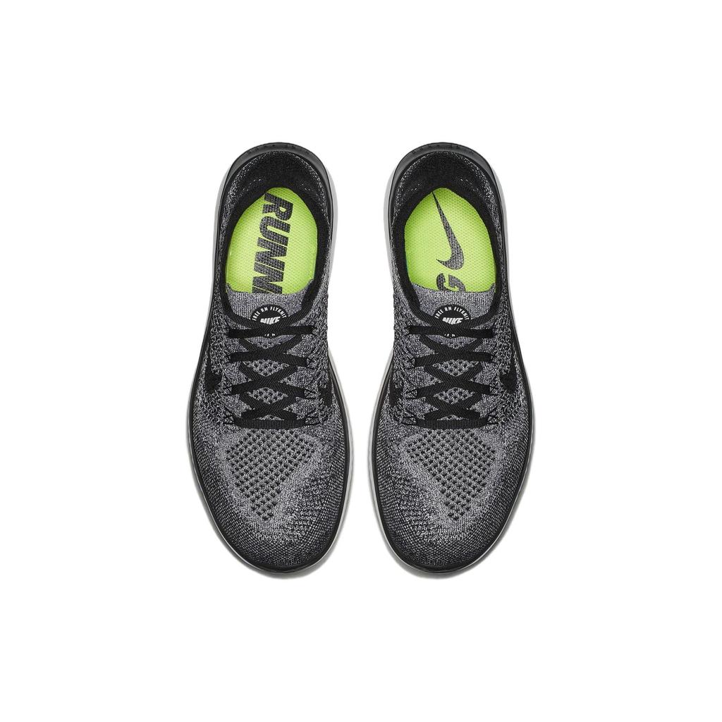 New Nike Free Rn Flyknit 2018 Black White Ombre 942838-101