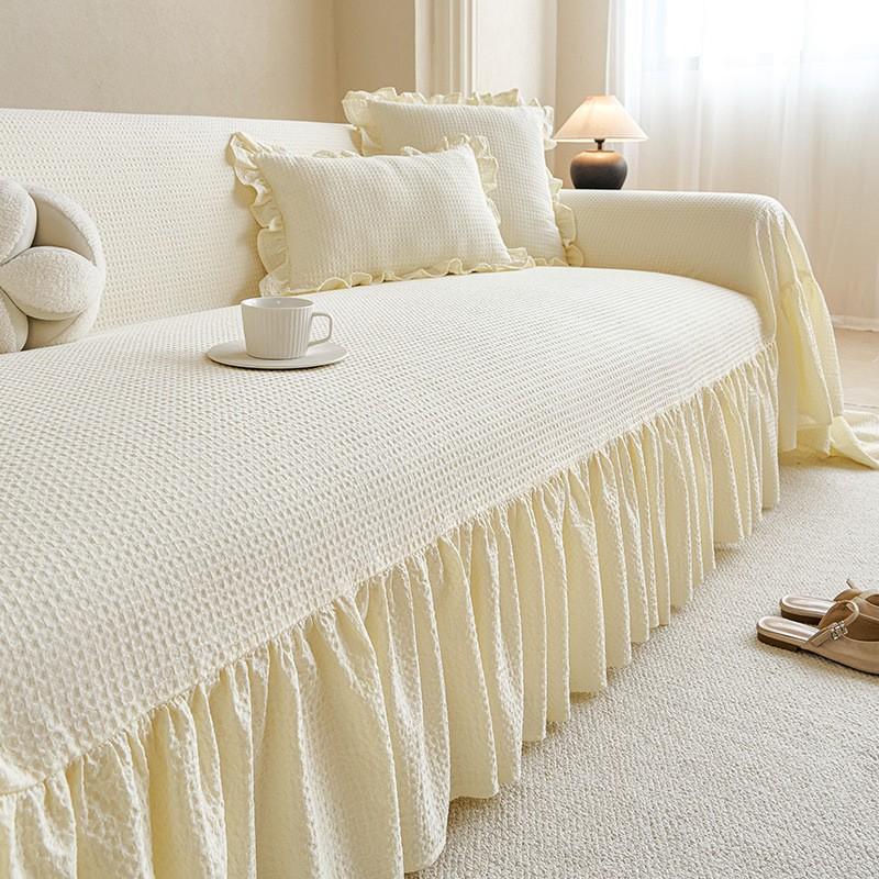 Minimalist Cotton Sofa Cover All-Season Dustproof Blanket Living Room