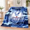 Crystal Palace Football Printed Flannel Blanket Warm Comfort Bed Throw For Indoor Home Decoration