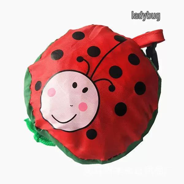 Очаровательная мультяшная складная хозяйственная сумка с щенком - Большая полиэстеровая сумка-тоут