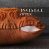 Halloween Pillowcase Fall Pumpkin Plush Solid Color Hidden Zipper Square Velvet Bedroom Living Room Sofa Decor Pillow Cover 45CM