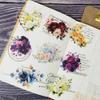 15pcs PET Flowers-themed Sticker Set for Scrapbooking, Collage Decoration, Magazines, Photo Albums, and Card Making