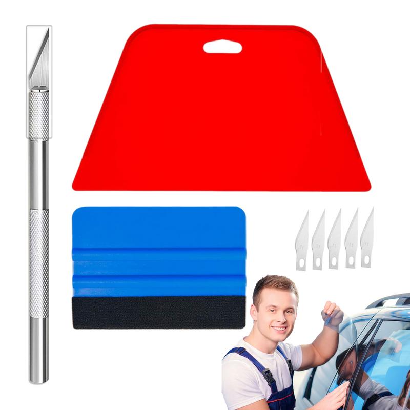 Wallpaper Smoothing Tool Kits Hand Tool Application Kits Portable Vehicle Window Tint Film Tools for Car Soundproofing Mats