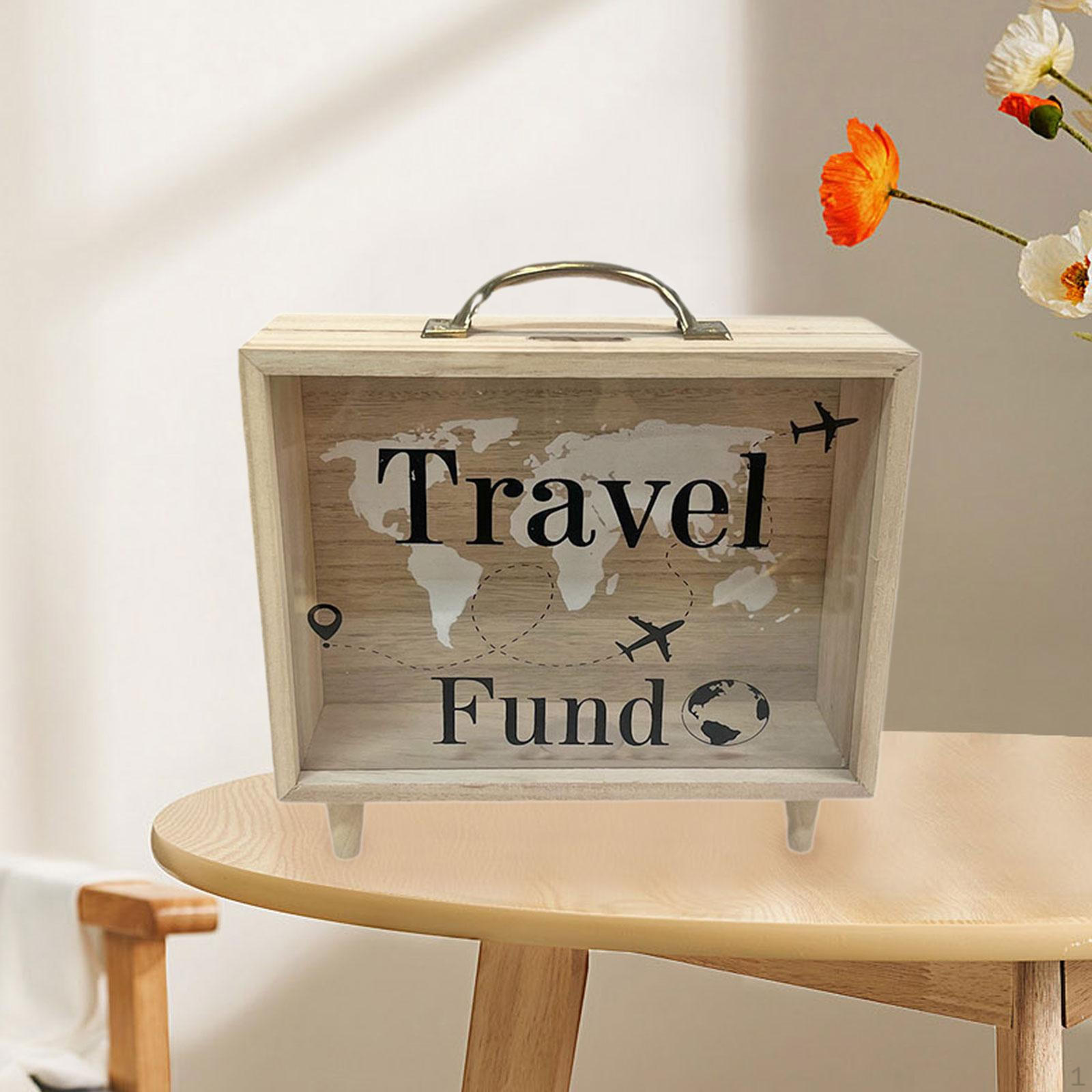 

Копилка деревянная копилка декор новинка портативный настольный накопительный футляр для банкнот для взрослых детей travel