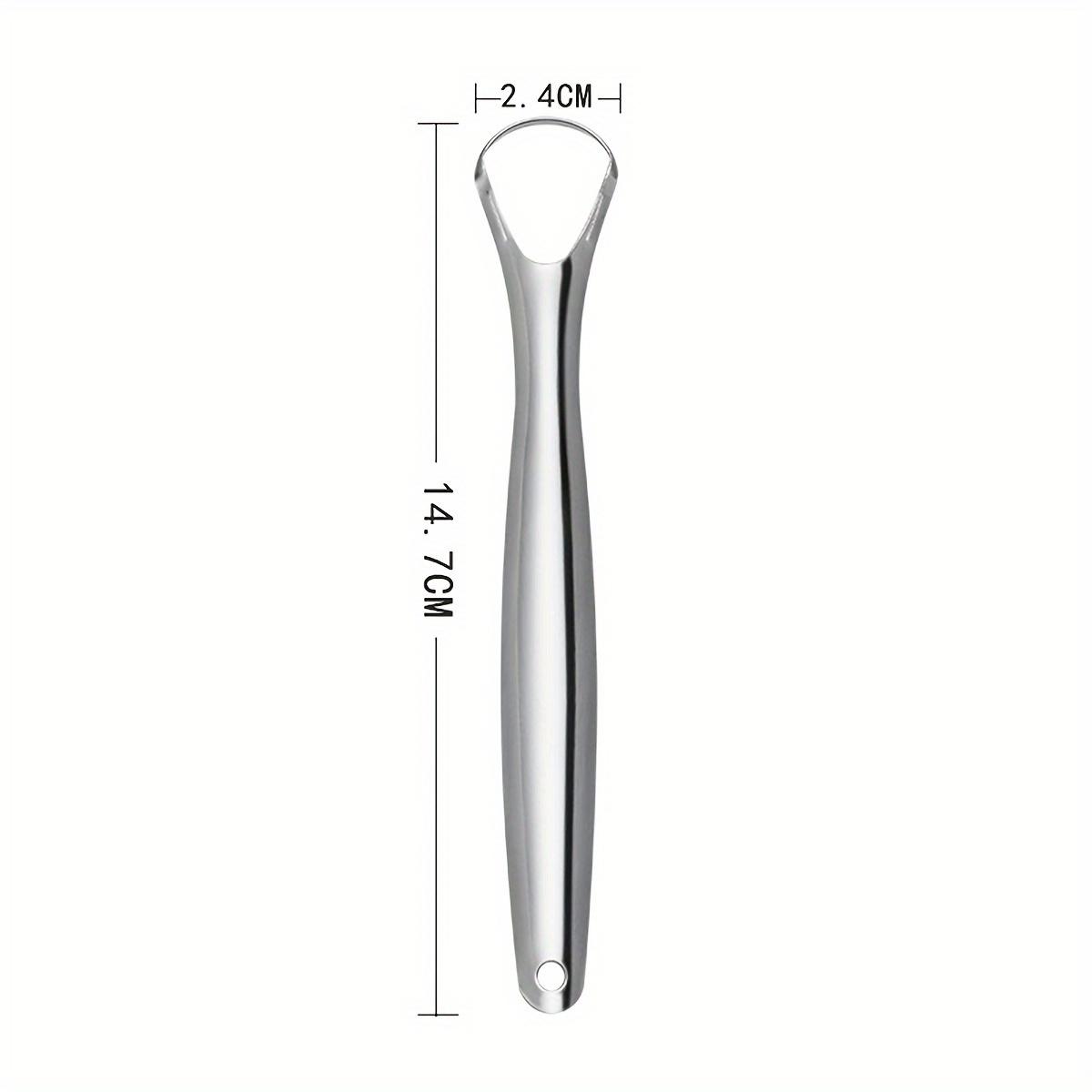

Adult Tongue Scraper Set:Stainless Steel Spoon Shaped Tongue Scraper, Reduces Bad Breath,Easy To Use,Oral Hygiene Tongue Cleaner