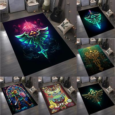 Dywan z nadrukiem Zelda Legend do dekoracji salonu, mata do zabawy do pokoju dziecięcego, dywanik nocny, dywanik na balkon, dywanik pod sofę do wypoczynku, prezent