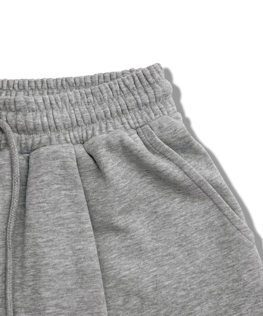 Eonoideu Single-Pleat Bermuda Sweat Shorts Lq7Pu491_Melange Grey
