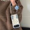 Applicable To Honor Mobile Phone Case Ins Wind Cold Honorpro with Lanyard Women's Loose Fresh Blue Daisy