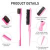5Pcs/set Rat Tail Comb Hair Styling Comb Set Edge Brush Teasing Brush  Styling Tools