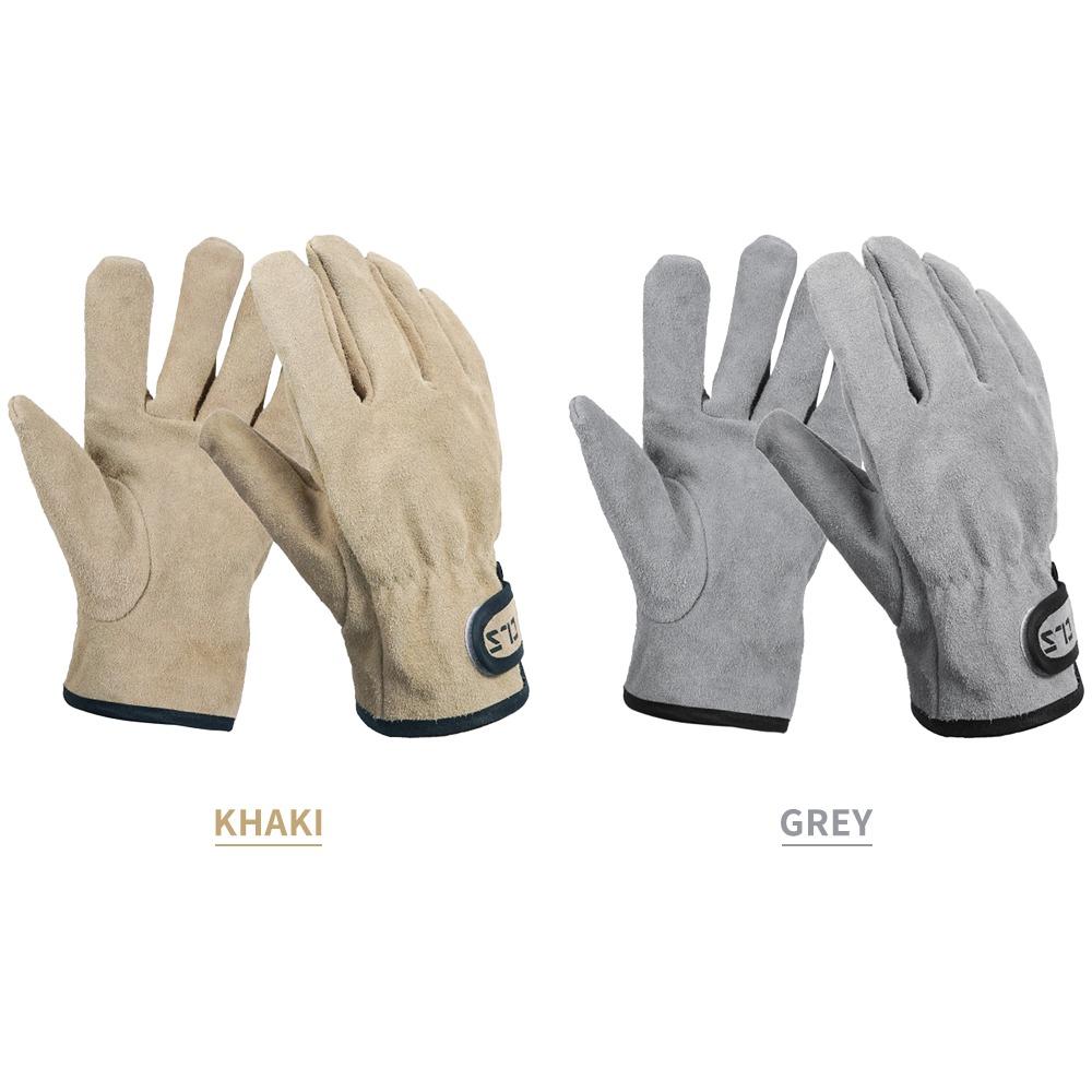 1 Pair Wear Proof BBQ Gloves Thick Work Gloves Sturdy Outdoor Heat Proof Gloves For BBQ Grilling