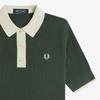 Fred Perry [Womens] Mesh Knit Polo Shirt - Coat Green Afpf2519113-X89
