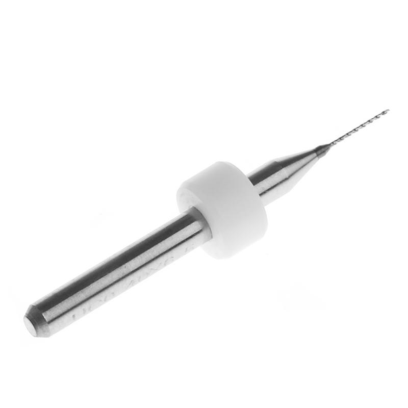 New 10Pc 0.4mm Tip 1/8" Shank Flute Micro PCB Drill Bits