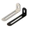 10 Pièces Équerres d'Angle Réglables Noir et Argent Équerres de Meubles à Angle Réglable Étagères